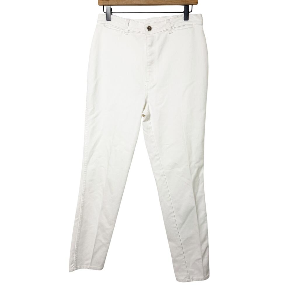 Braxton Women's White Stretch Jeans Size 12 Classic Denim Pants